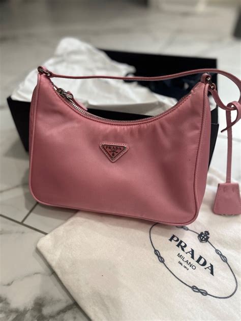 prada mini hobo bag pink|vintage prada hobo bag.